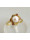 Christian Gouden ring met parel en robijn  icon