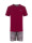 Phil & Co Heren shortama korte pyjama katoen rood  icon