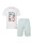 Phil & Co Heren shortama korte pyjama katoen wit  icon