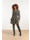 Smashed Lemon 23512 dames midi jurk met gerimpelde halslijn met bloemenprint |  icon