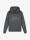 Malelions Jongens hoodie striped signature dark grey ice blue  icon