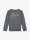 Malelions Jongens sweater striped signature dark grey ice blue  icon