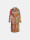 Mucho Gusto Lerici jurk met degradé oranje fuchsia print en luipaard patroon  icon