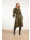 Smashed Lemon Midi shirtjurk met luipaardprint in army en zwart |  icon