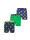 Happy Shorts X heren wijde boxershort met binnenbroek kikker/eend/bij print 3-pack  icon