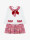 Patachou Meisjes jurk mini girl party royal red tweed  icon