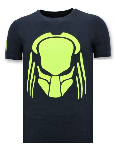 Local Fanatic T-shirt met opdruk predator neon print 11-6396B large