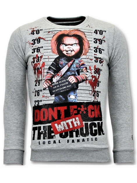 Local Fanatic Trui bloody chucky angry print 11-6393G large