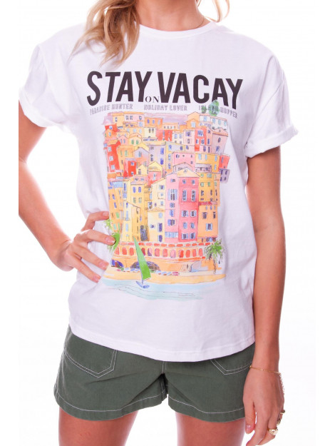 Colourful Rebel Stay On Vacay Boxy Tee 8272 large