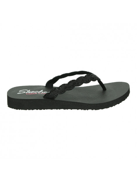 skechers slippers zwart