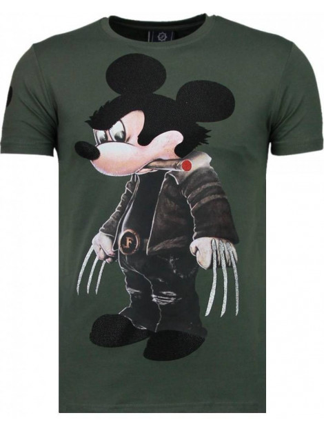 Local Fanatic Bad mouse rhinestone t-shirt 5090G large