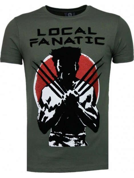 Local Fanatic Wolverine flock t-shirt 5089G large