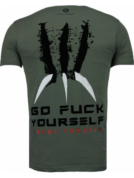 Local Fanatic Wolverine flock t-shirt 5089G large