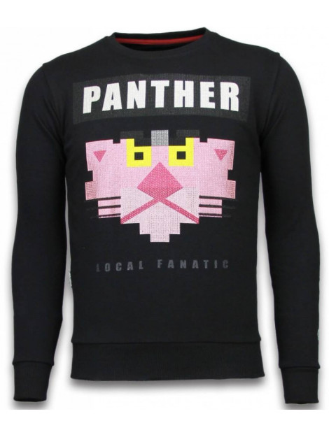 Local Fanatic Panther rhinestone sweater 5915Z large