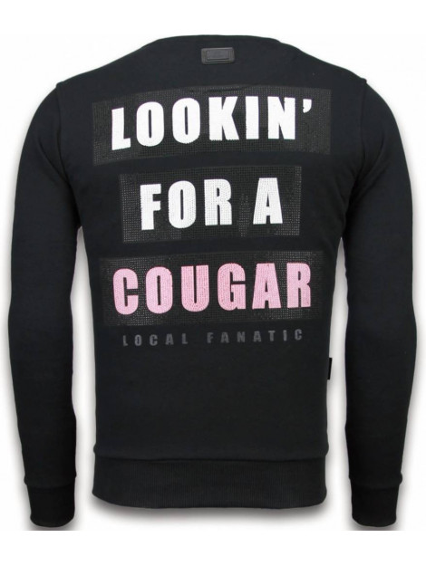 Local Fanatic Panther rhinestone sweater 5915Z large