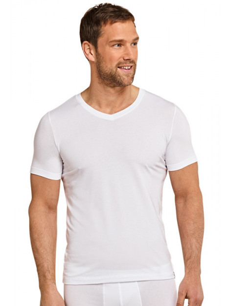 Schiesser T-shirt v-hals korte mouw 155630-100 white 155630-100 large