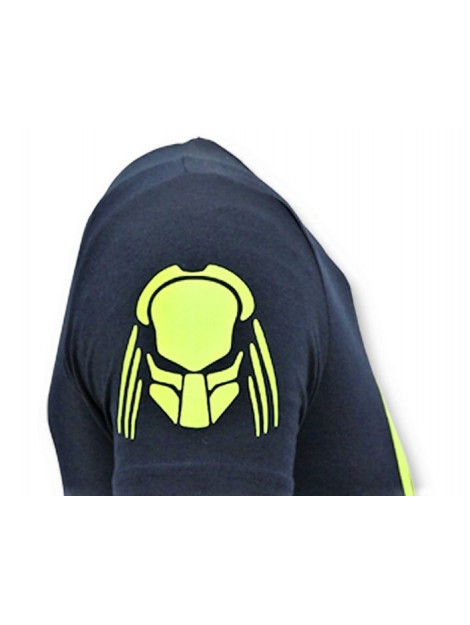 Local Fanatic T-shirt met opdruk predator neon print 11-6396B large