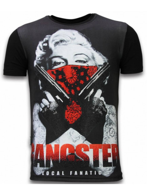 Local Fanatic Gangster marilyn digital rhinestone t-shirt 11-6287Z large