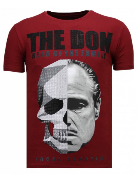 Local Fanatic The don skull rhinestone t-shirt 13-6238B large