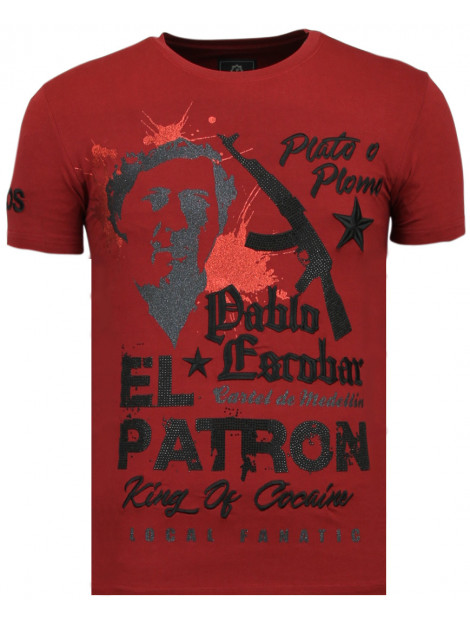 Local Fanatic El patron pablo rhinestone t-shirt 13-6236B large