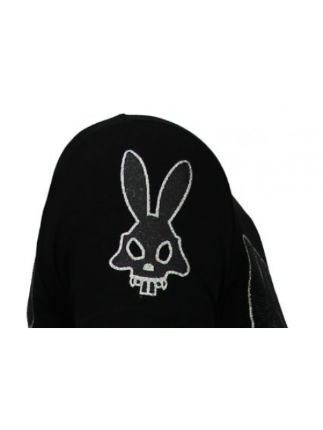 Local Fanatic Killer bunny rhinestone t-shirt 13-6229Z large