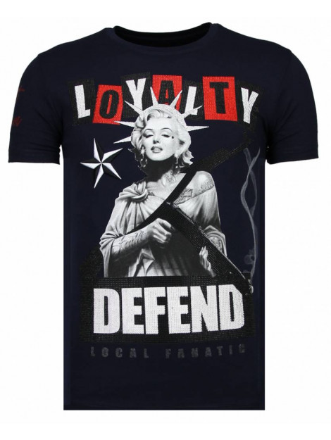 Local Fanatic Loyalty marilyn rhinestone t-shirt 13-6222N large