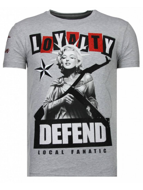 Local Fanatic Loyalty marilyn rhinestone t-shirt 13-6222G large
