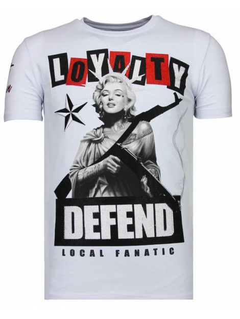 Local Fanatic Loyalty marilyn rhinestone t-shirt 13-6222W large