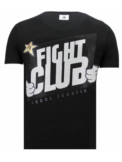 Local Fanatic Fight club mario rhinestone t-shirt 13-6219Z large