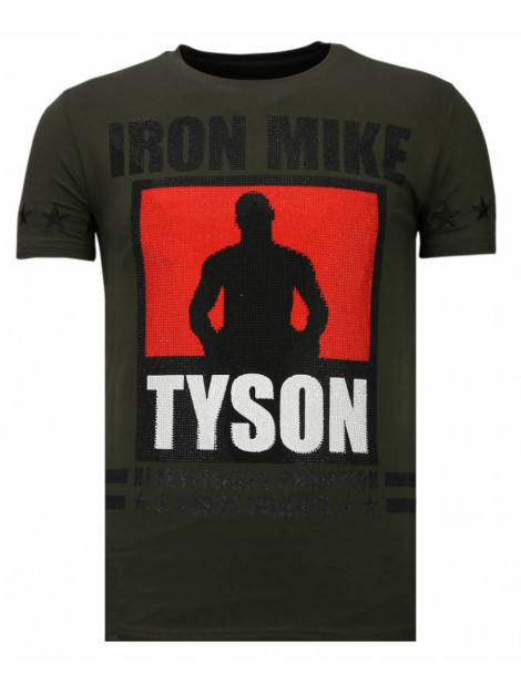 Local Fanatic Iron mike tyson rhinestone t-shirt 13-6212K large