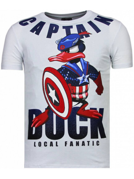 Local Fanatic Captain duck rhinestone t-shirt 6007W large