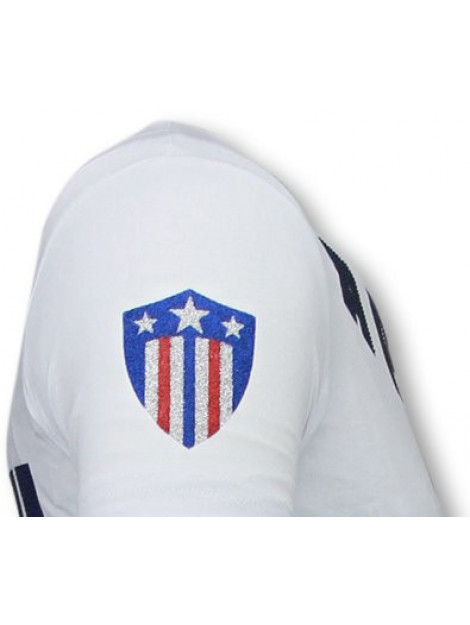 Local Fanatic Captain duck rhinestone t-shirt 6007W large