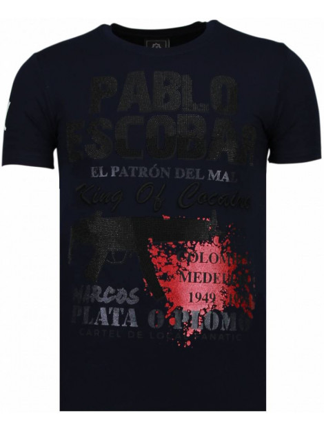 Local Fanatic Pablo escobar narcos rhinestone t-shirt 5782B large
