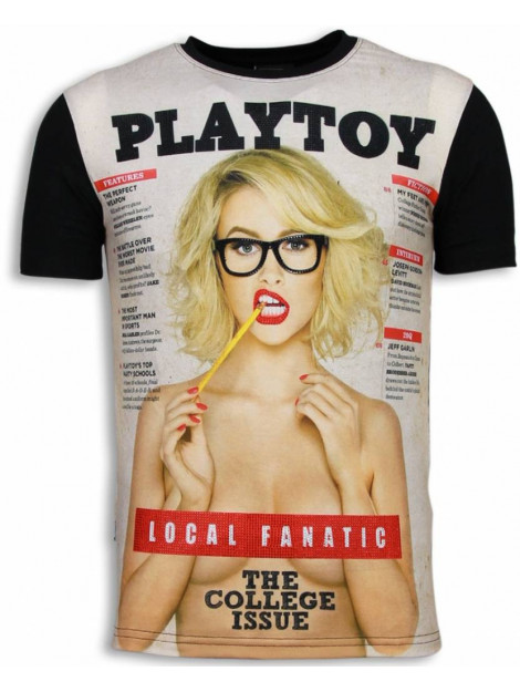 Local Fanatic Playtoy the college issue digital rhinestone t-shirt 6161 large