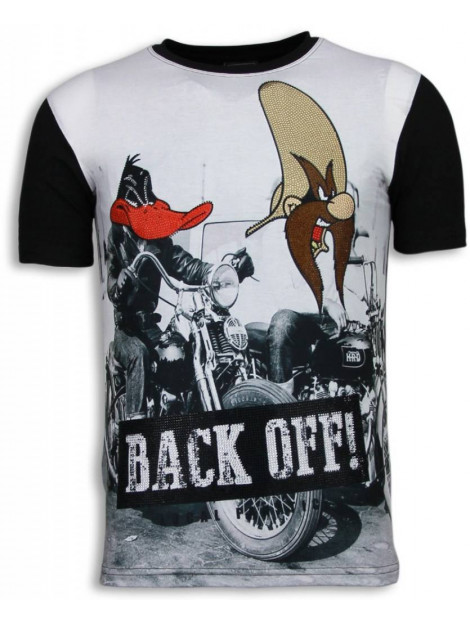Local Fanatic Back off digital rhinestone t-shirt 6170 large