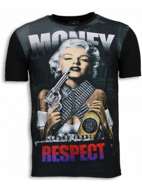 Local Fanatic Marilyn money digital rhinestone t-shirt 6172 large