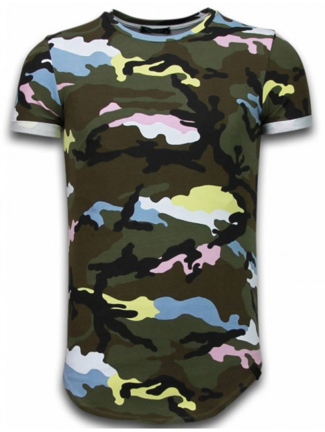 Tony Backer Known camouflage t-shirt long fit UP-T127P large