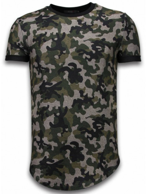 Justing Camouflaged fashionable t-shirt long fit 111G large