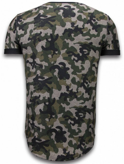 Justing Camouflaged fashionable t-shirt long fit 111G large