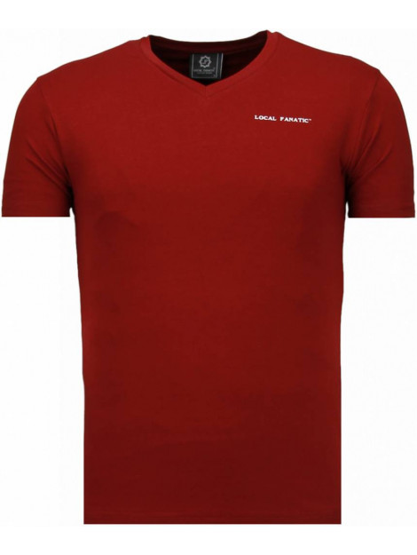 Local Fanatic Basic v neck t-shirt 5799BX large