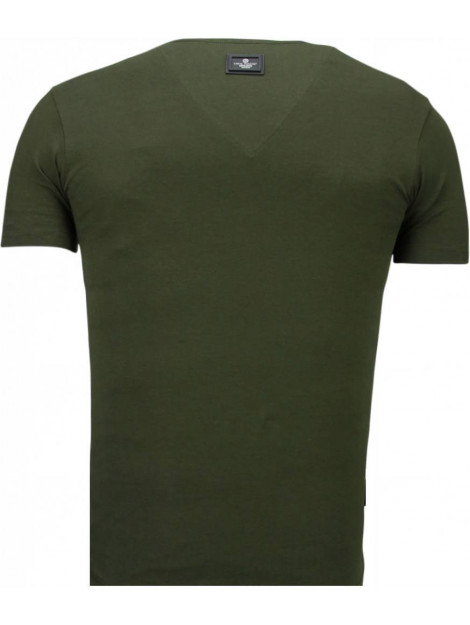 Local Fanatic Basic v neck t-shirt 5799G large