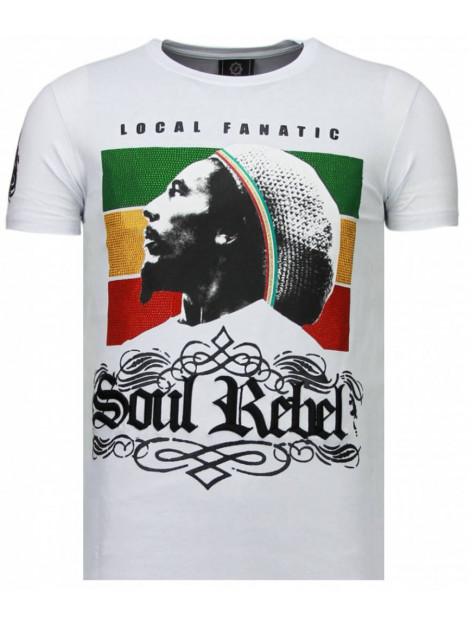 Local Fanatic Soul rebel bob rhinestone t-shirt 5778W large