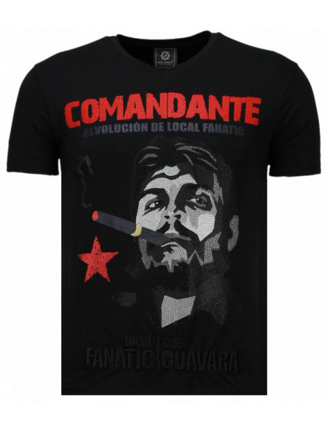 Local Fanatic Che guevara comandante rhinestone t-shirt 5781Z large