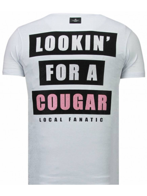 Local Fanatic Panther for a cougar rhinestone t-shirt 5780W large