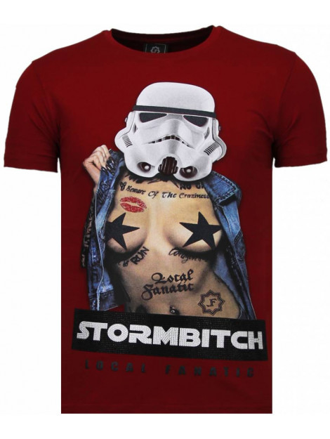 Local Fanatic Stormbitch rhinestone t-shirt 5770B large