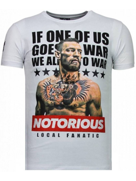 Local Fanatic Conor notorious legend rhinestone t-shirt 5775W large