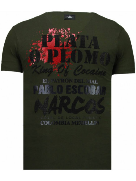 Local Fanatic Pablo escobar narcos rhinestone t-shirt 5782G large