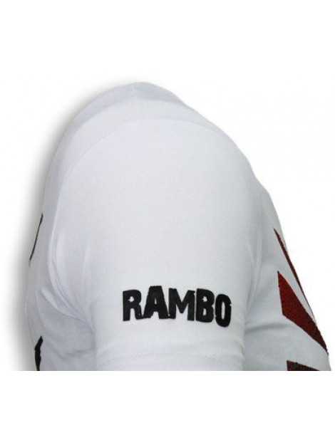 Local Fanatic Rambo shine rhinestone t-shirt 5769W large