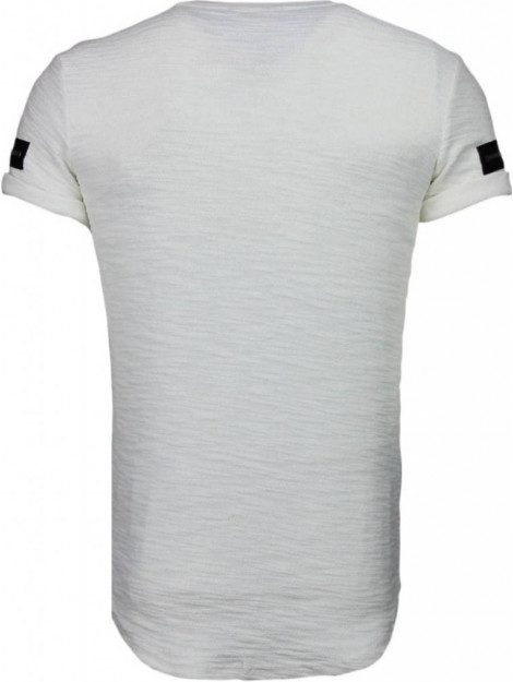 Justing Zipped chest t-shirt T09149W large