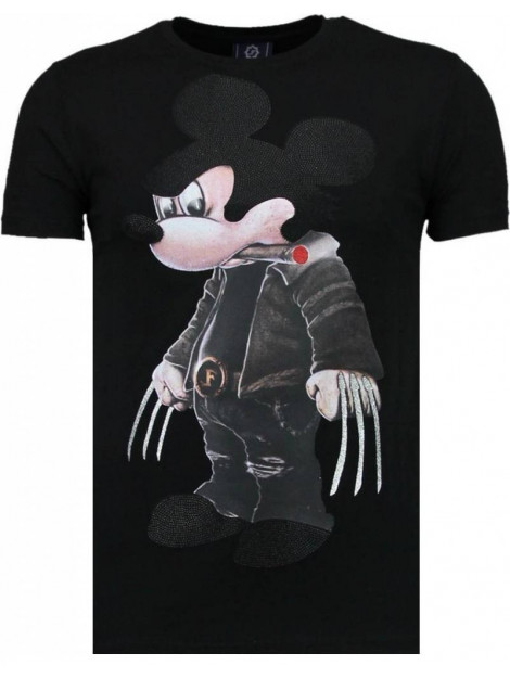 Local Fanatic Bad mouse rhinestone t-shirt 5090Z large